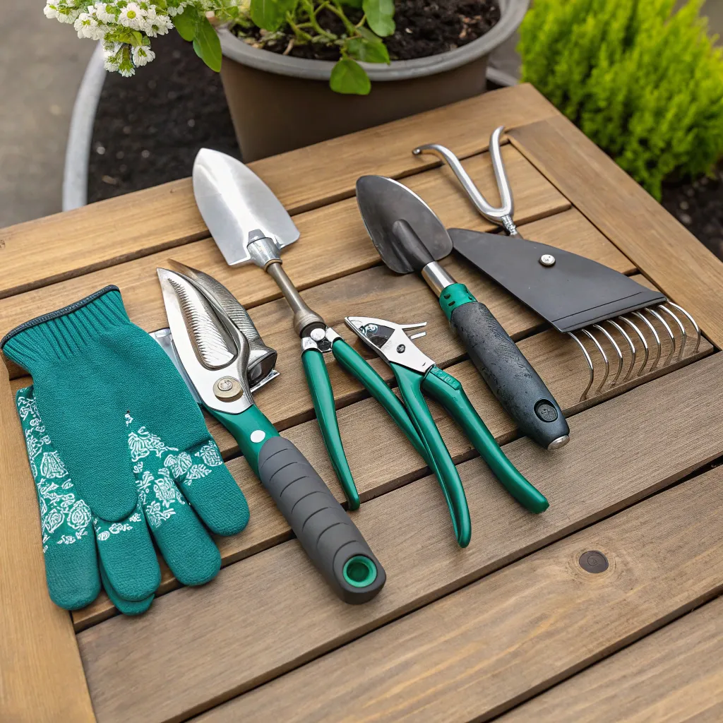 Gardening tools used in the course